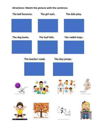 Basic noun verb sentences 2