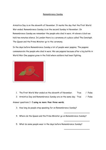 Remembrance Sunday