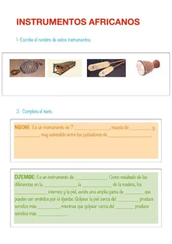 Instrumentos africanos