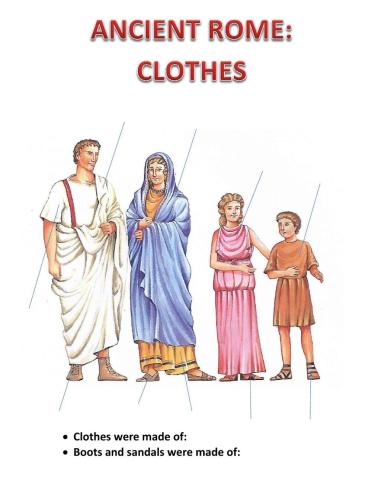 Ancient rome: clothes