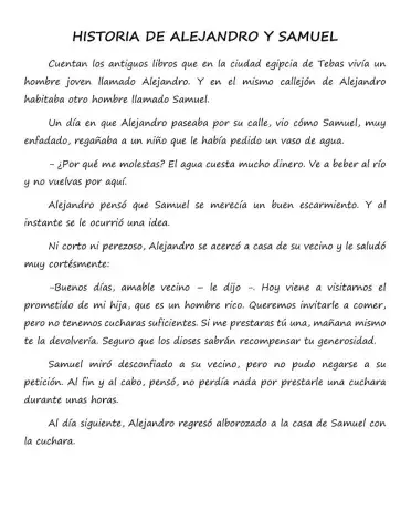 Historia de Alejandro y Samuel
