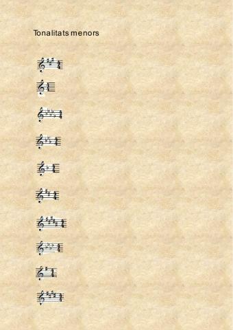 Les tonalitats menors