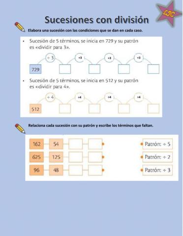 Sucesión de división