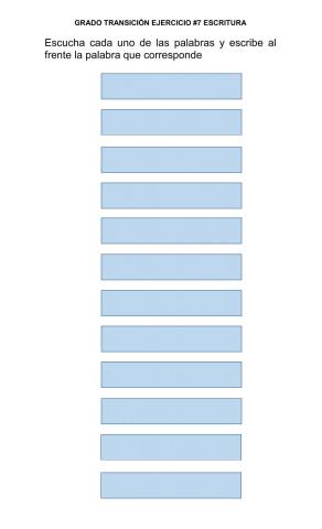 Ejercicio 7 Escritura