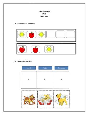 Repaso para evaluación