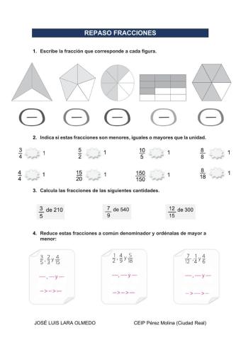 Repaso fracciones