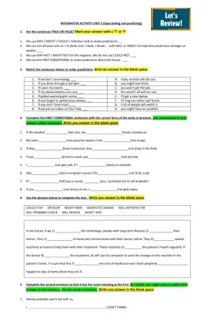 Integrative Work to practice Grammar