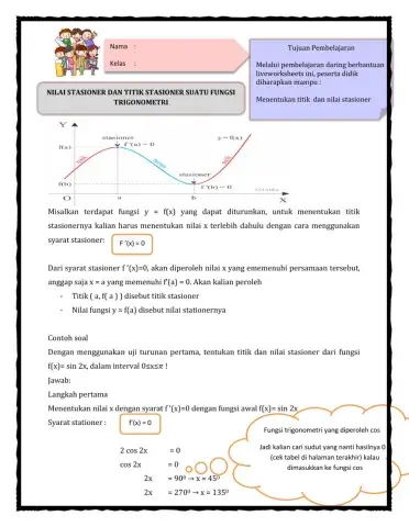 Lkpd titik stasioner