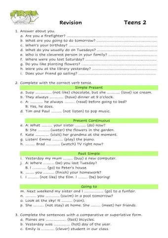 Final Revision - Teens 2