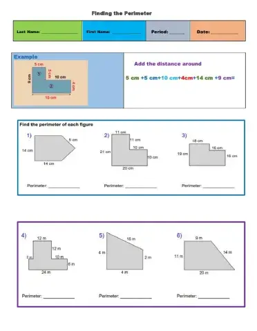 Perimeter of compound figures