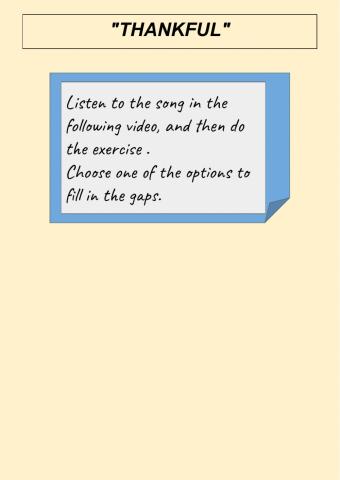 Thankful Song