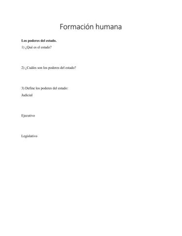 Los poderes del estado