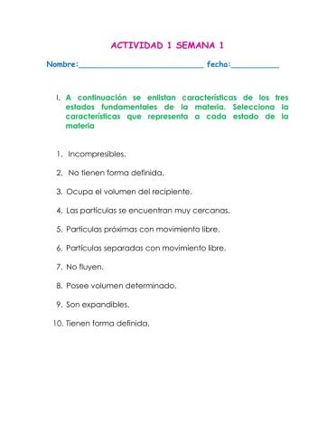 Actividad 1 semana  fisica