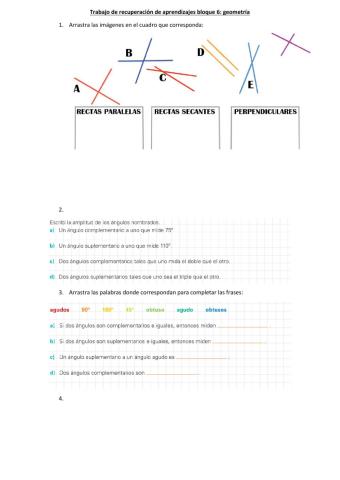 Bloque de recuperación 6: geometría