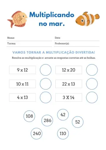 Multiplicando no mar.