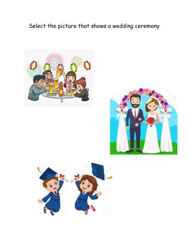 Celebrations: -wedding'