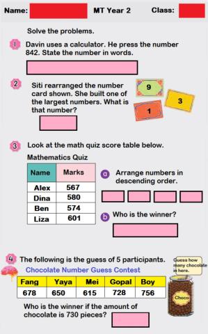 Numbers Until 1000 (4)