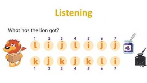 Listening: i, j, k, l sounds