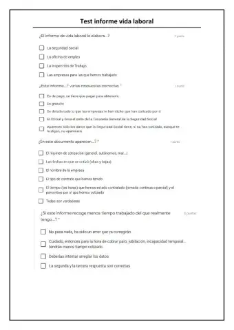 Test informa laboral