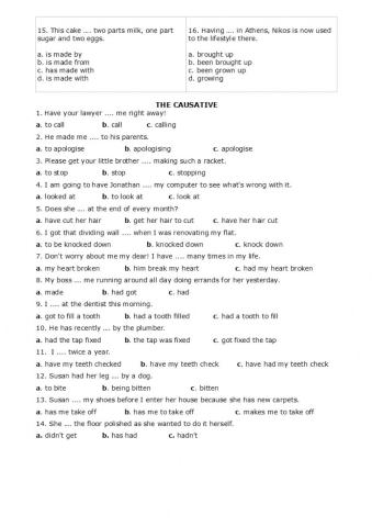 Prof Test 4b Grammar b