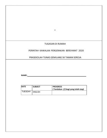CMCO Prasekolah Tunas Gemilang 1.12.2020