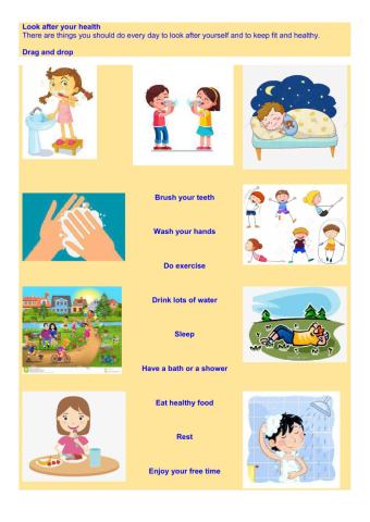 Look after your health