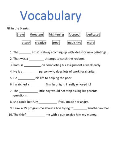 Vocabulary