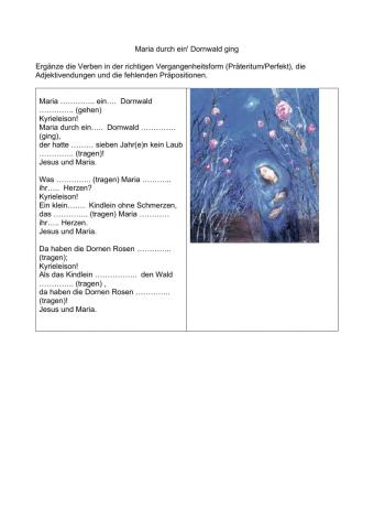 Maria durch ein Dornwald ging