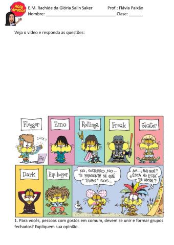 Postagem identidade 8o ano