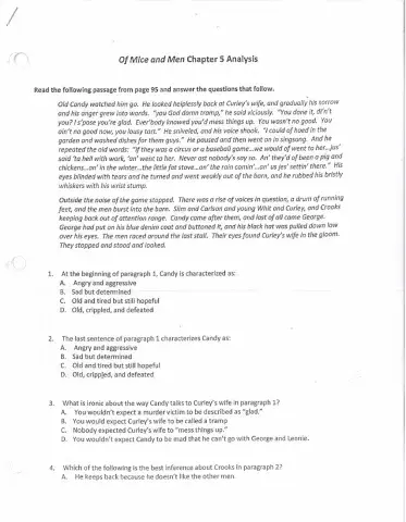 Of Mice and Men ch. 5 analysis