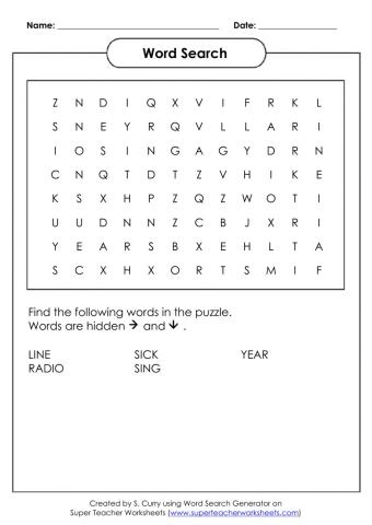 4 letter puzzle