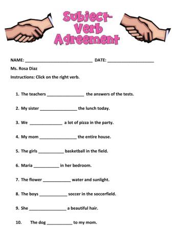 Subject - Verb Agreement