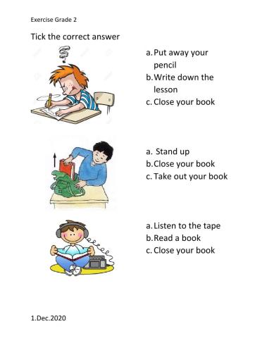 Classroom activities