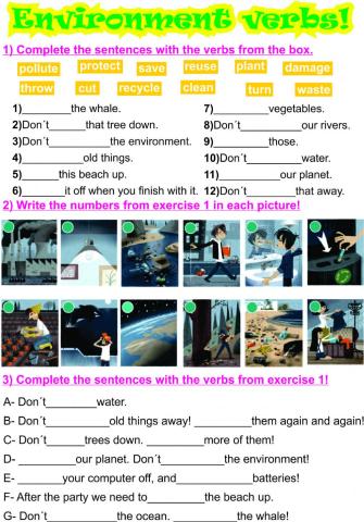 Environment verbs