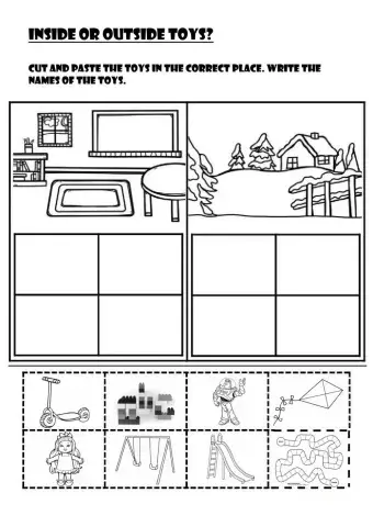 Inside and outside toys