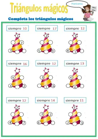 Triángulos mágicos