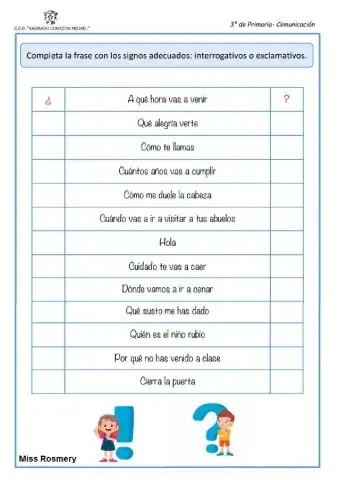Signos de exclamación e interrogación