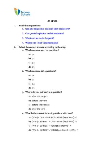 Interrogative form CAN