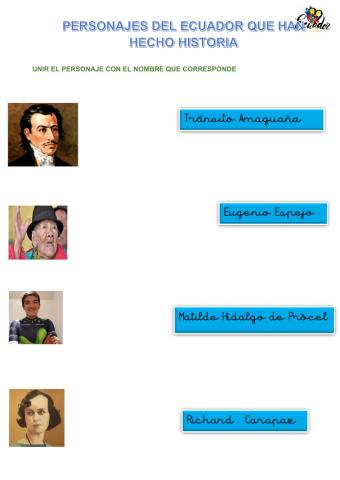 Personajes del Ecuador