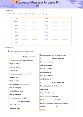 I Still Haven't Found What I'm Looking For