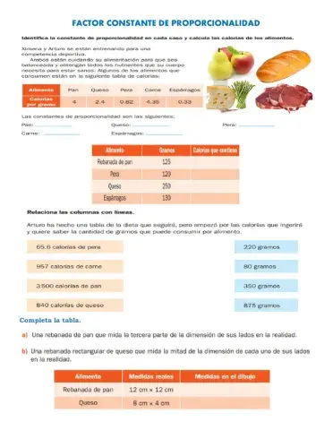 Factor constante de proporcionalidad