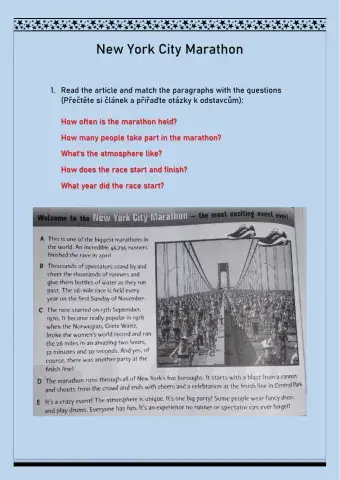 Reading - New York City Marathon