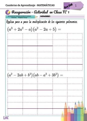 Multiplicar polinomios - lev