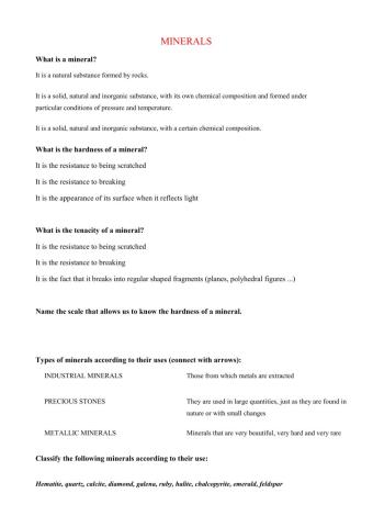 Minerals