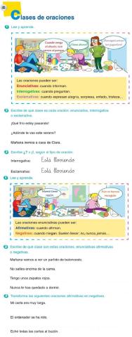 Clases de oraciones