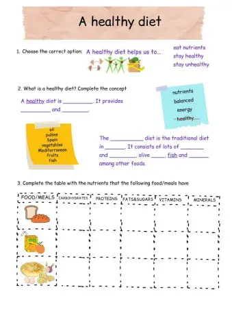 Healthy diet