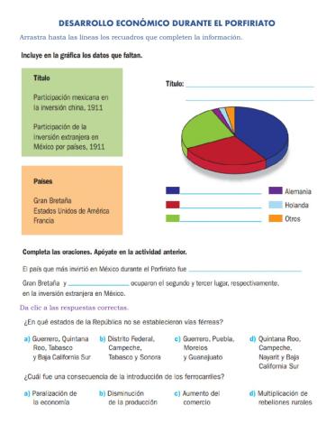 Desarrollo economico durante el porfiriato