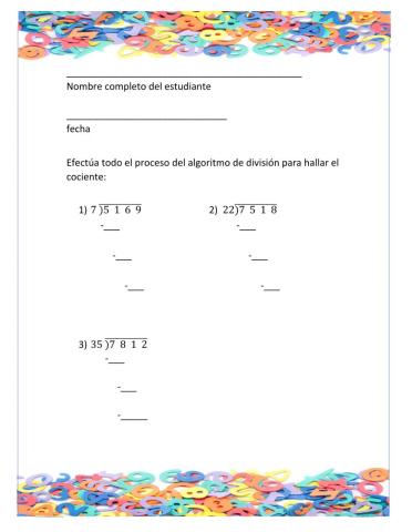 División por dos dígitos