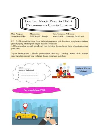 LKPD Persamaan Garis Lurus