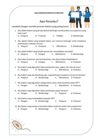 Quiz Kingdom Arkhae & Eubacteri
